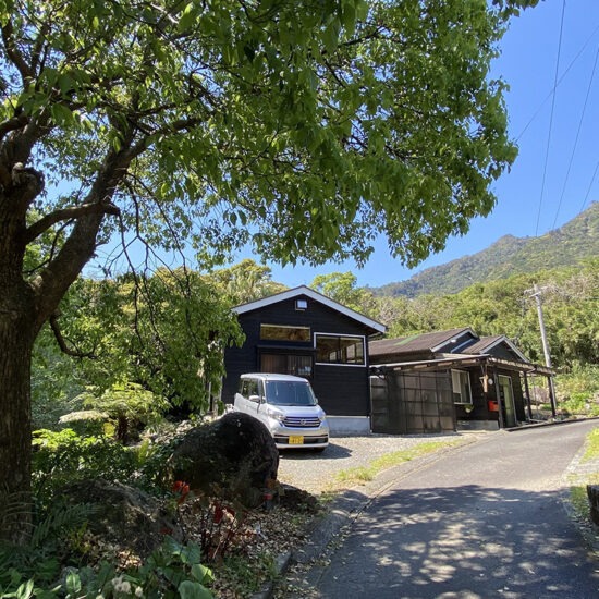 外観11（道路下側からみた家）